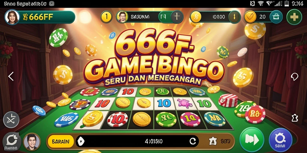 Tampilan menarik gameplay Bingo di aplikasi 666FF.