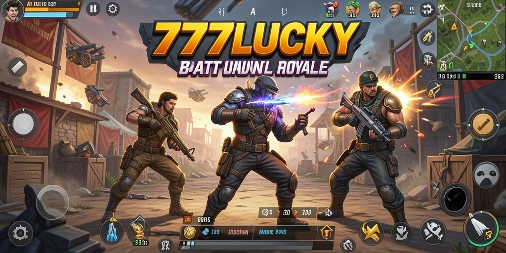 Gameplay menegangkan di arena perang Battle Royale.