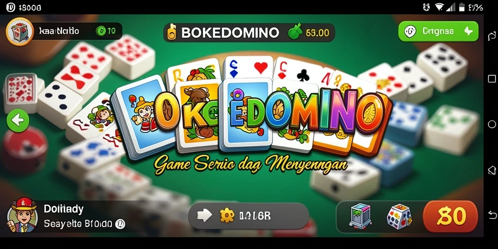 Tampilan menarik dan gameplay seru di BOKEDOMINO.