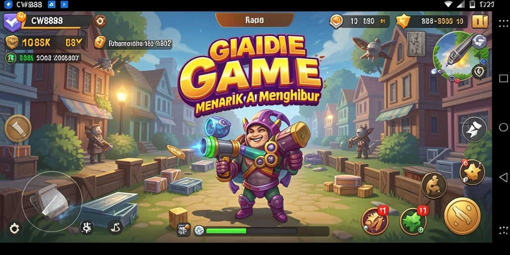 Tampilan gameplay CW8888 yang menarik dan penuh warna.