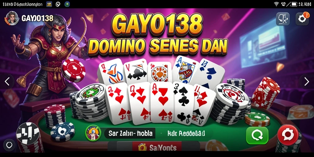 Tampilan gameplay seru permainan Domino GAYO138.
