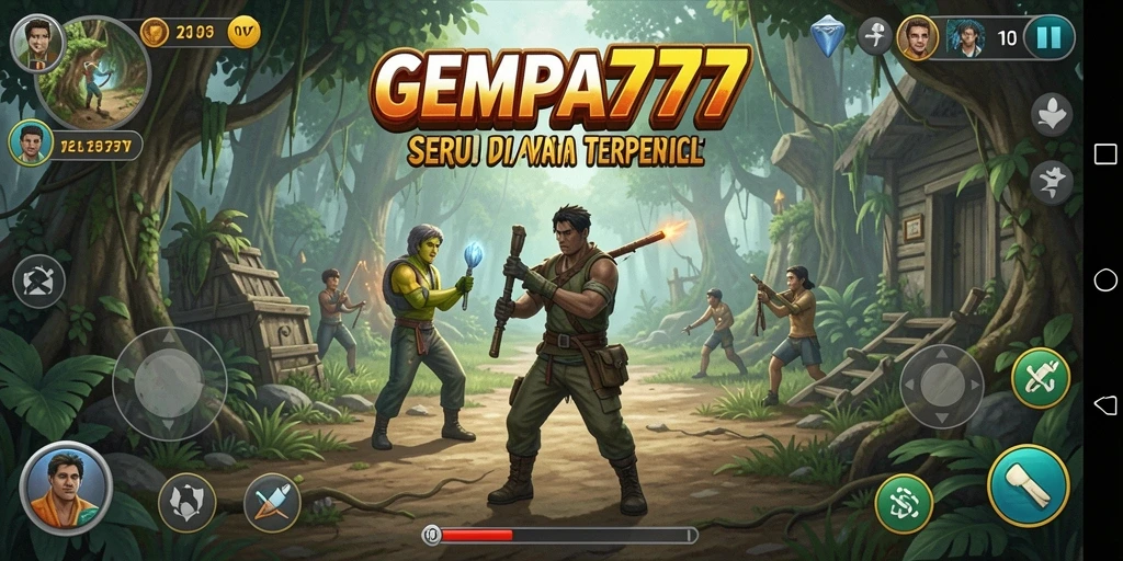 Tampilan gameplay seru di dunia penuh petualangan.