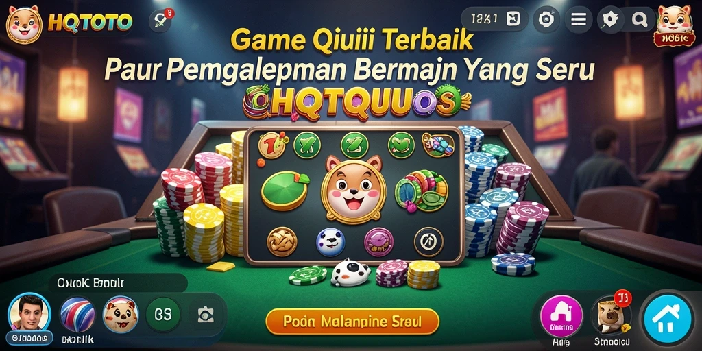 Screenshot dari gameplay QiuQiu yang mengasyikkan di HQTOTO.