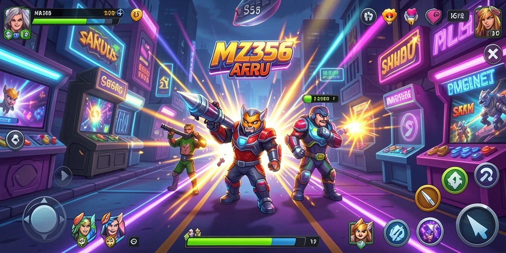 Gameplay seru MZ356 yang menantang di level arcade.