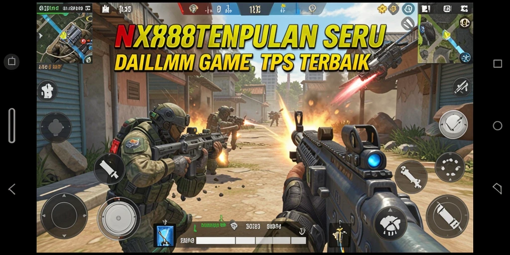 Tampilan gameplay seru di <strong>NX888</strong> dengan aksi tembak-menembak yang intens.