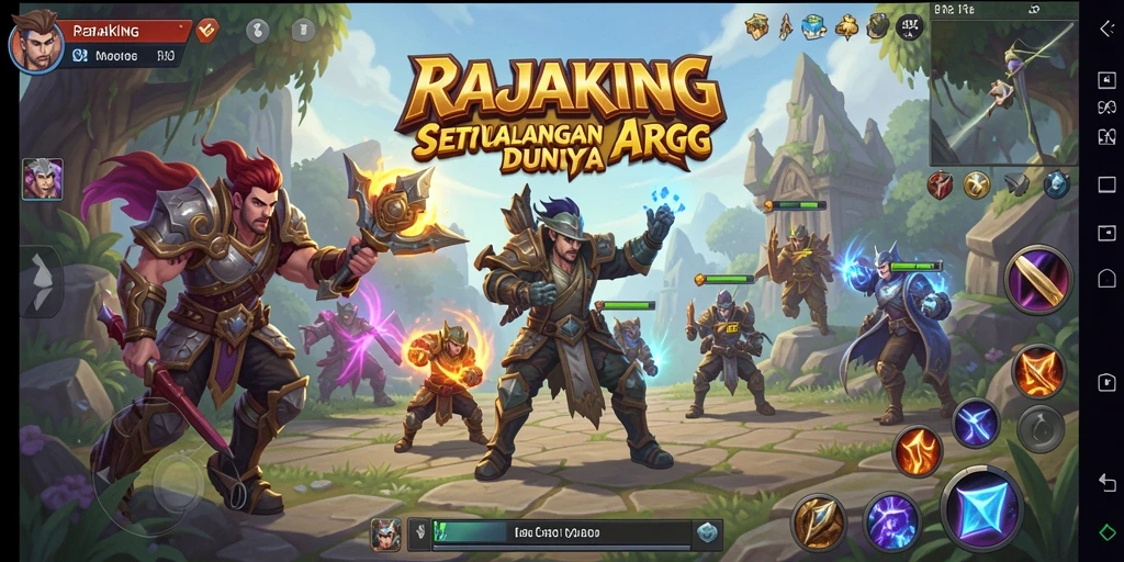 Tampilan gameplay ARPG RAJAKING yang memukau dan penuh aksi.