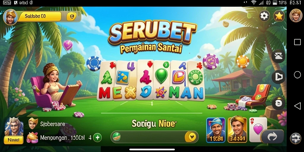 Tampilan gameplay SERUBET yang seru dan menghibur.