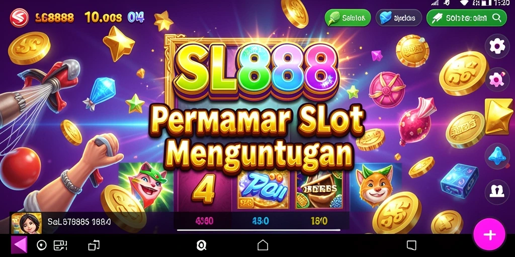Screenshot utama SL888 menampilkan gameplay Slot yang mengasyikkan.