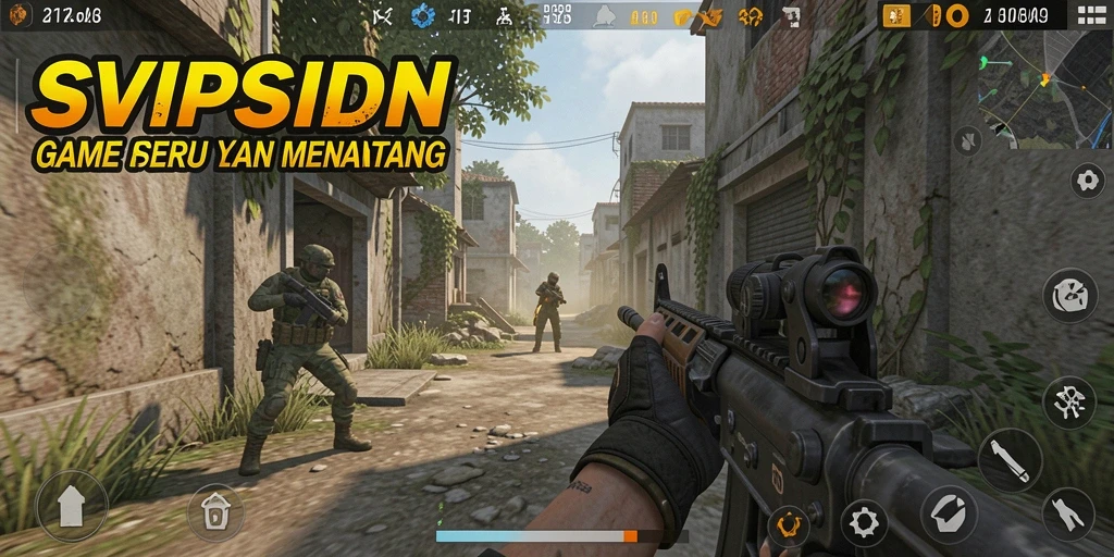 Tampilan seru dari gameplay SVIPSIDN yang menarik dan penuh aksi.