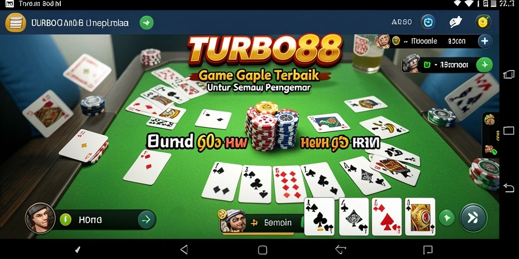 Tampilan gameplay seru Gaple di TURBO88.